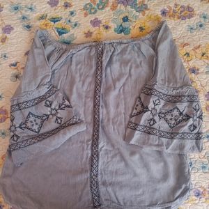 Boho Off The Shoulder Blouse